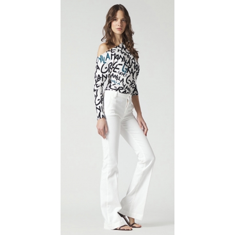 MANILA GRACE pantalone zampa
