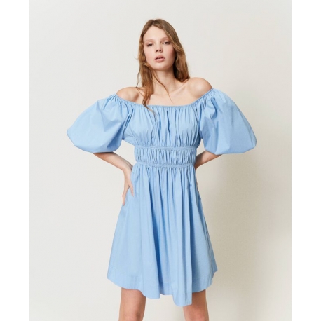 TWIN SET abito arricciato