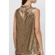 TWIN SET top paillettes oro