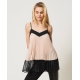 TWIN SET top plissé