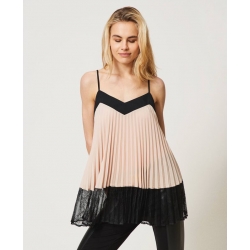 TWIN SET top plissé