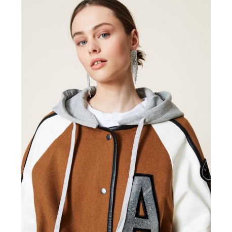 TWINSET bomber in panno