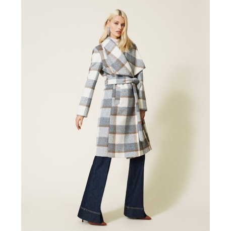 TWIN SET cappotto disergno check