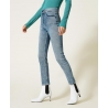 TWIN SET jeans skinny borchie