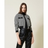 TWIN SET bomber pied de poule