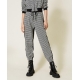 TWIN SET jogger pied de poule