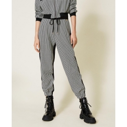 TWIN SET jogger pied de poule